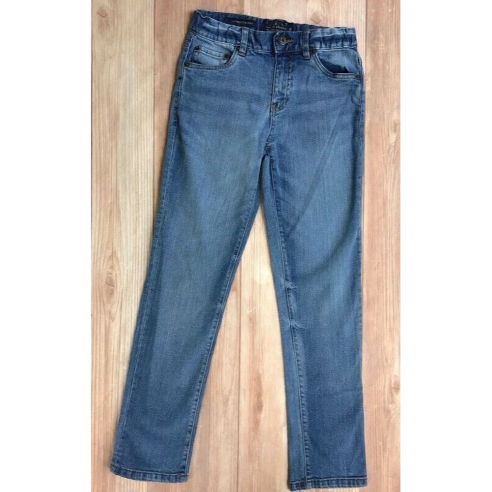 Lucky Brand Jeans Authentic Skinny Sz 12 Girl Medium Wash Denim Adjustable Waist - Picture 2 of 9